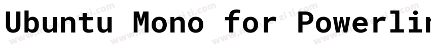 Ubuntu Mono for Powerline BoldForPo字体转换